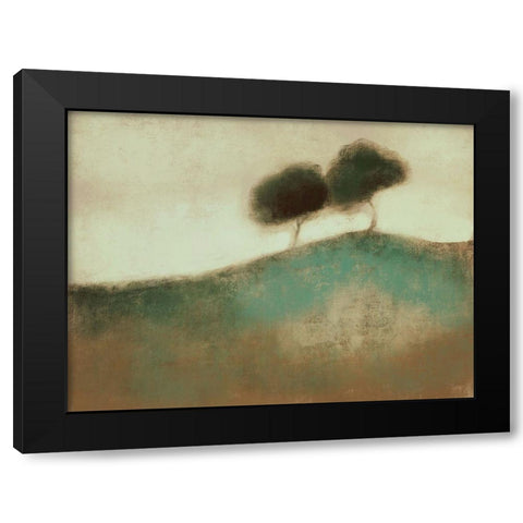 Distant Duo 2 Black Modern Wood Framed Art Print with Double Matting by Boho Hue Studio
