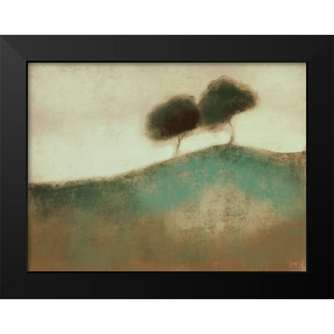 Distant Duo 2 Black Modern Wood Framed Art Print by Boho Hue Studio