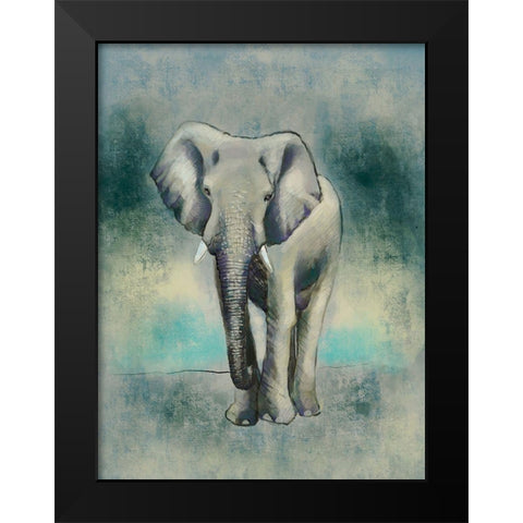 Wild Strong 2 Black Modern Wood Framed Art Print by Boho Hue Studio