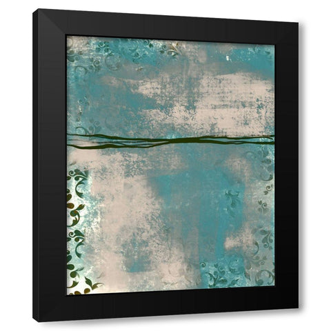 Samba 1 Black Modern Wood Framed Art Print with Double Matting by Boho Hue Studio
