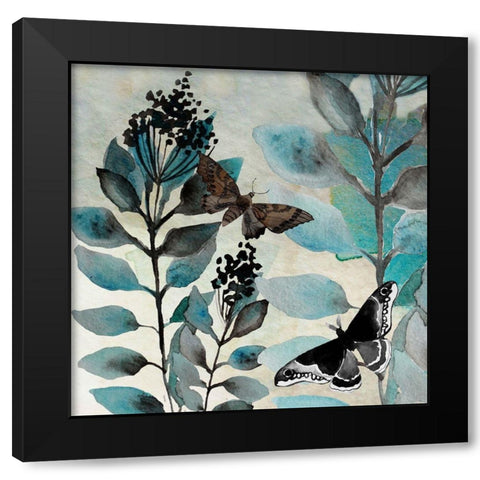 Butteryfly Perspective 3 Black Modern Wood Framed Art Print by Boho Hue Studio
