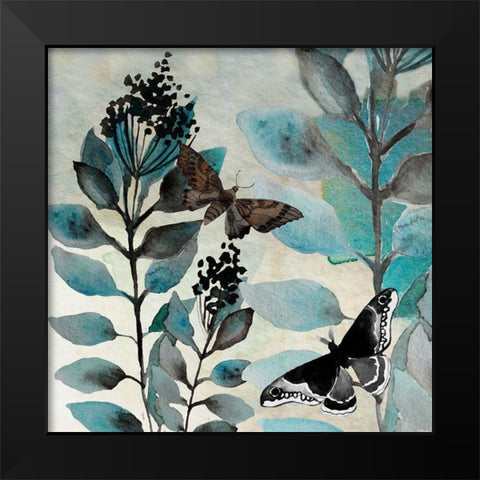 Butteryfly Perspective 3 Black Modern Wood Framed Art Print by Boho Hue Studio