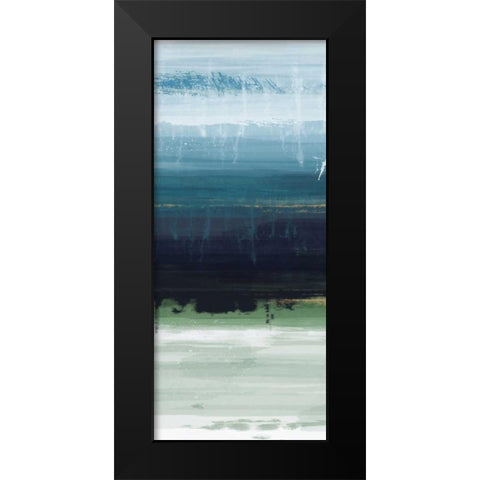 Trio Blues A Black Modern Wood Framed Art Print by Alvarez, Cynthia