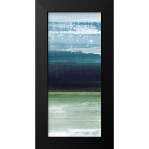 Trio Blues C Black Modern Wood Framed Art Print by Alvarez, Cynthia