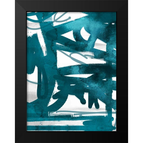 Blue Cynthia 2 Black Modern Wood Framed Art Print by Alvarez, Cynthia