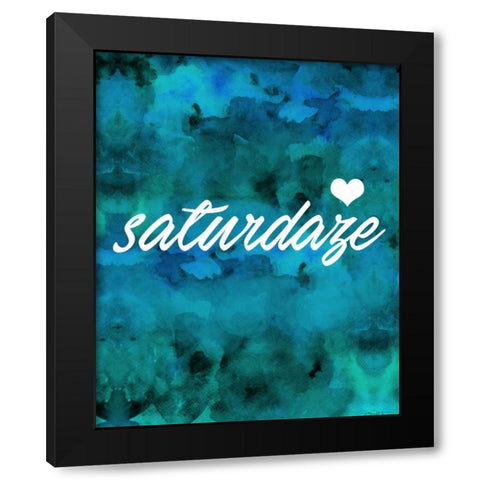 Saturdaze Black Modern Wood Framed Art Print with Double Matting by Alvarez, Cynthia