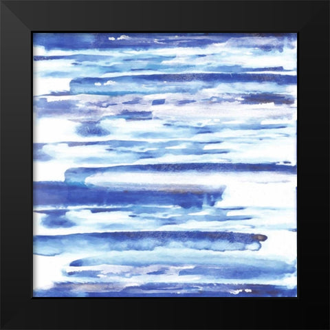 Blue Haze 1 Black Modern Wood Framed Art Print by Alvarez, Cynthia