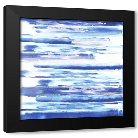 Blue Haze 2 Black Modern Wood Framed Art Print with Double Matting by Alvarez, Cynthia