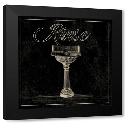 Bath B Black Modern Wood Framed Art Print by Alvarez, Cynthia