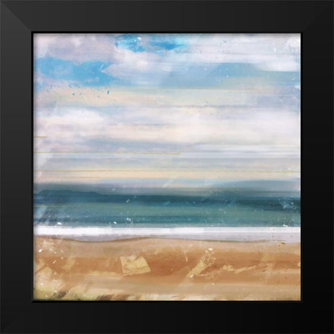 Blue Sea 1 Black Modern Wood Framed Art Print by Alvarez, Cynthia