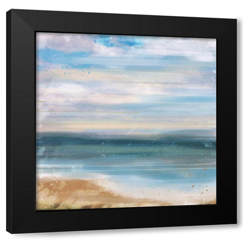 Blue Sea 2 Black Modern Wood Framed Art Print with Double Matting by Alvarez, Cynthia