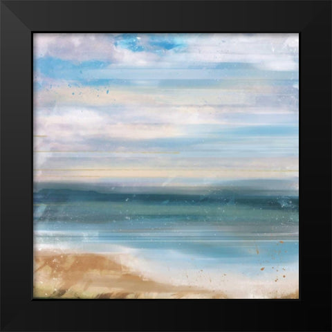 Blue Sea 2 Black Modern Wood Framed Art Print by Alvarez, Cynthia