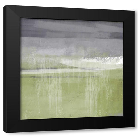 Golden Moonlight 1 Black Modern Wood Framed Art Print with Double Matting by Alvarez, Cynthia