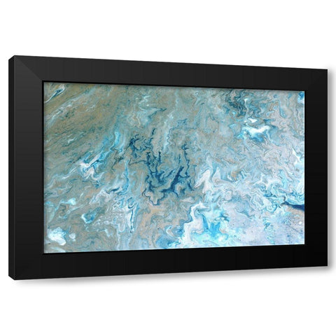 Sea Floor Black Modern Wood Framed Art Print with Double Matting by Brown, Denise