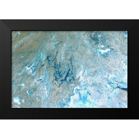 Sea Floor Black Modern Wood Framed Art Print by Brown, Denise