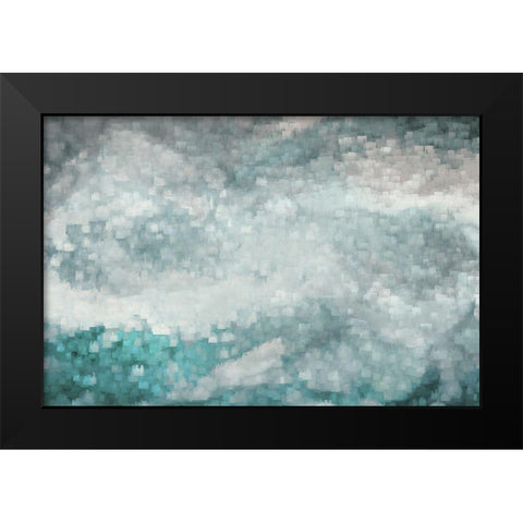 Sea Surface Black Modern Wood Framed Art Print by Brown, Denise