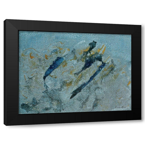 Judgement Of Confusion Black Modern Wood Framed Art Print with Double Matting by Brown, Denise