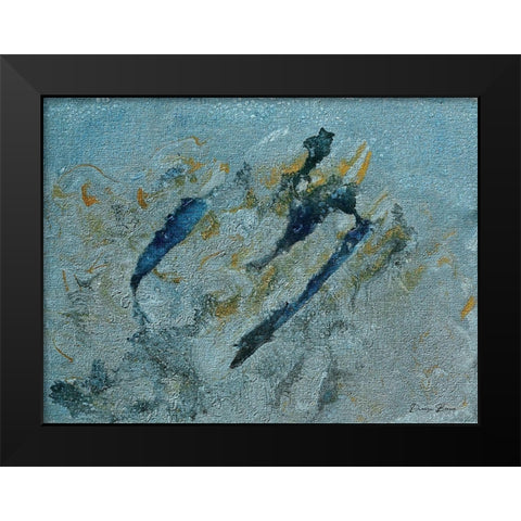 Judgement Of Confusion Black Modern Wood Framed Art Print by Brown, Denise
