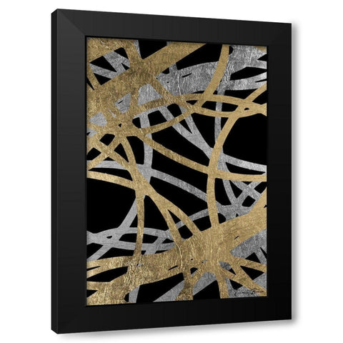 Traditional Radius 1 Black Modern Wood Framed Art Print with Double Matting by Brown, Denise