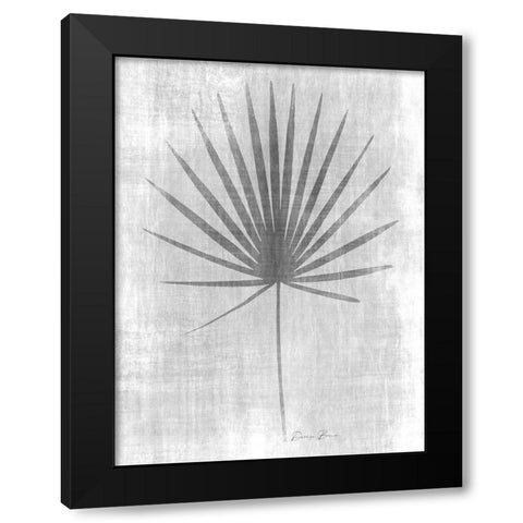 Tone on Tone Palm 1 Black Modern Wood Framed Art Print by Brown, Denise