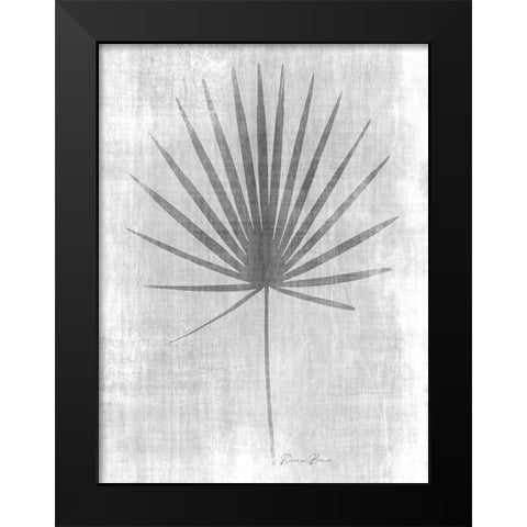 Tone on Tone Palm 1 Black Modern Wood Framed Art Print by Brown, Denise