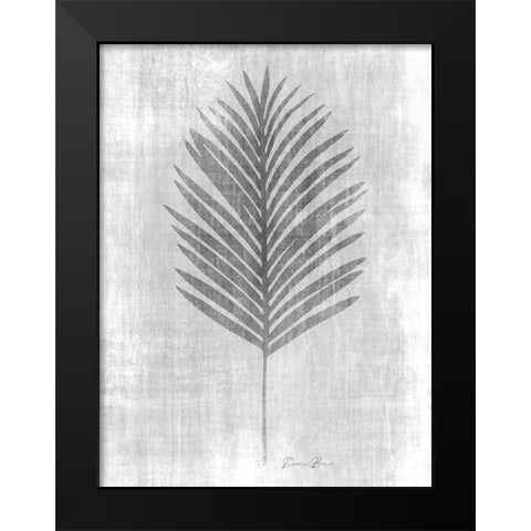 Tone on Tone Palm 2 Black Modern Wood Framed Art Print by Brown, Denise