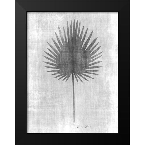 Tone on Tone Palm 3 Black Modern Wood Framed Art Print by Brown, Denise