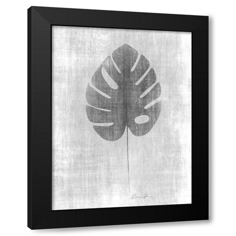 Tone on Tone Palm 4 Black Modern Wood Framed Art Print by Brown, Denise