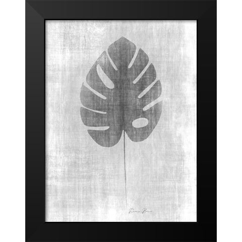 Tone on Tone Palm 4 Black Modern Wood Framed Art Print by Brown, Denise