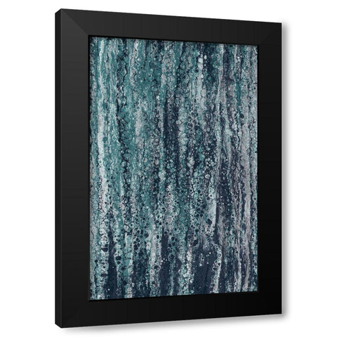 Rain Black Modern Wood Framed Art Print with Double Matting by Brown, Denise