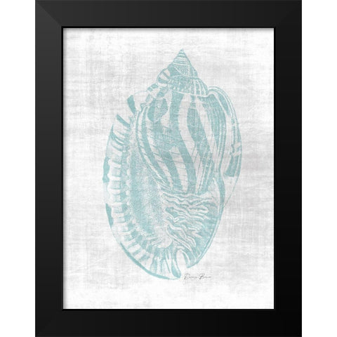 Beautiful Shells 1 Black Modern Wood Framed Art Print by Brown, Denise