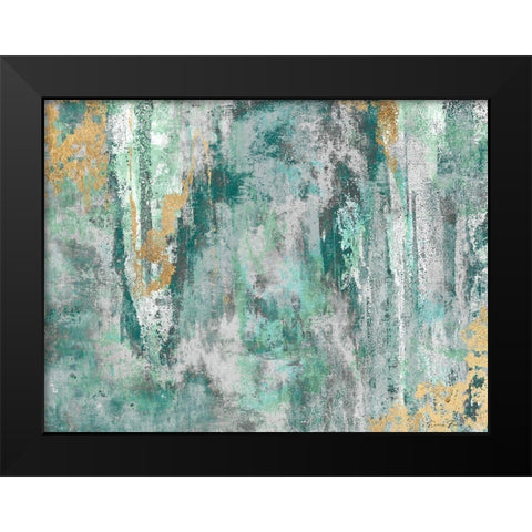 Turquoise Waters Black Modern Wood Framed Art Print by Brown, Denise