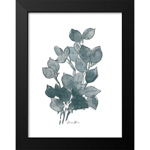 Outlined Stem 2 Black Modern Wood Framed Art Print by Brown, Denise