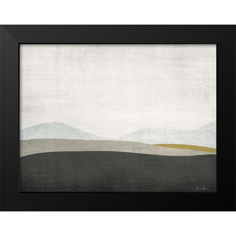 Minimalist Landscape Black Modern Wood Framed Art Print by Brown, Denise