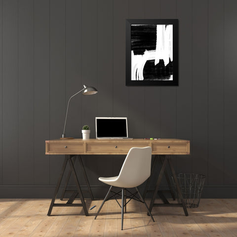 Broken 1 Black Modern Wood Framed Art Print by Brown, Denise