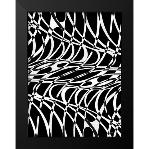Curvature Black Modern Wood Framed Art Print by Brown, Denise