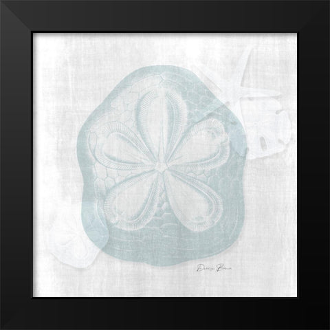 Sand Dollar 2 Black Modern Wood Framed Art Print by Brown, Denise