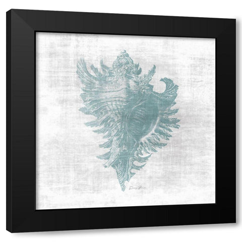 Sea Life 1 v2 Black Modern Wood Framed Art Print with Double Matting by Brown, Denise