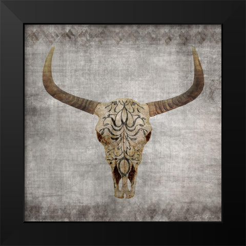 Bone Yard 1 V2 Black Modern Wood Framed Art Print by Brown, Denise