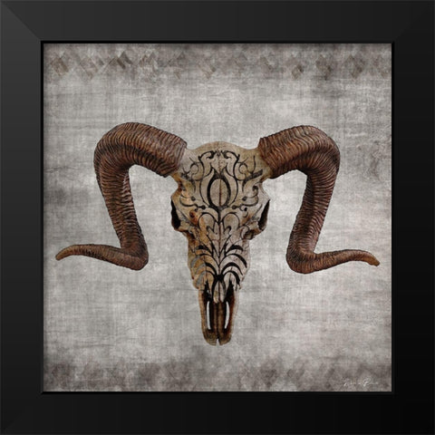 Bone Yard 2 V2 Black Modern Wood Framed Art Print by Brown, Denise