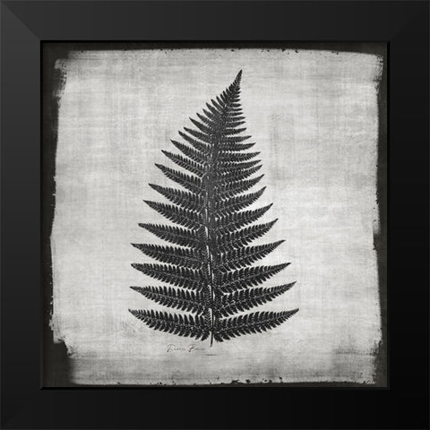 Noir Fern 1 Black Modern Wood Framed Art Print by Brown, Denise