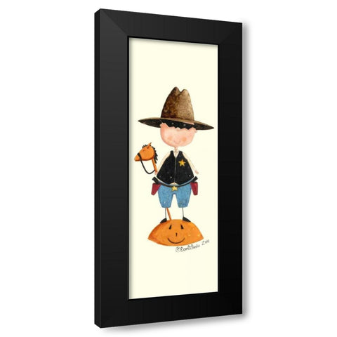 Cowboy Treater Black Modern Wood Framed Art Print by DiPaolo, Dan