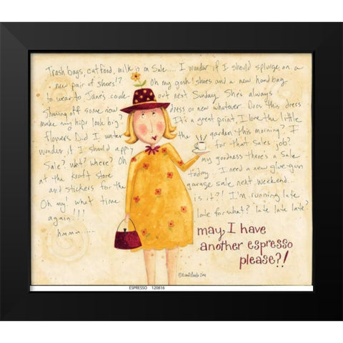 Espresso Black Modern Wood Framed Art Print by DiPaolo, Dan