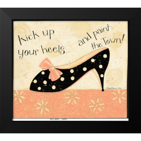 Kick Shells Black Modern Wood Framed Art Print by DiPaolo, Dan