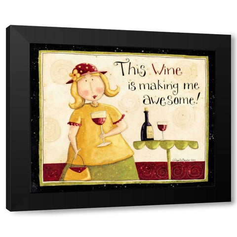 Wine Season Black Modern Wood Framed Art Print by DiPaolo, Dan