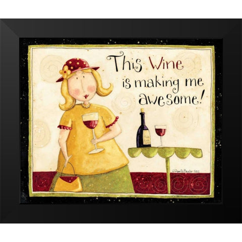 Wine Season Black Modern Wood Framed Art Print by DiPaolo, Dan
