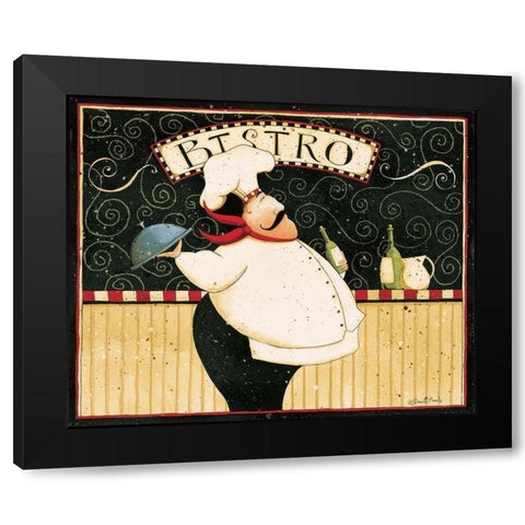 Bistro Black Modern Wood Framed Art Print by DiPaolo, Dan