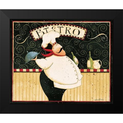 Bistro Black Modern Wood Framed Art Print by DiPaolo, Dan