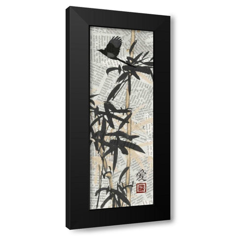 Bamboo Jungle 4 Black Modern Wood Framed Art Print with Double Matting by Stimson, Diane