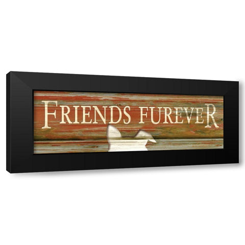Friends Furever Black Modern Wood Framed Art Print by Stimson, Diane